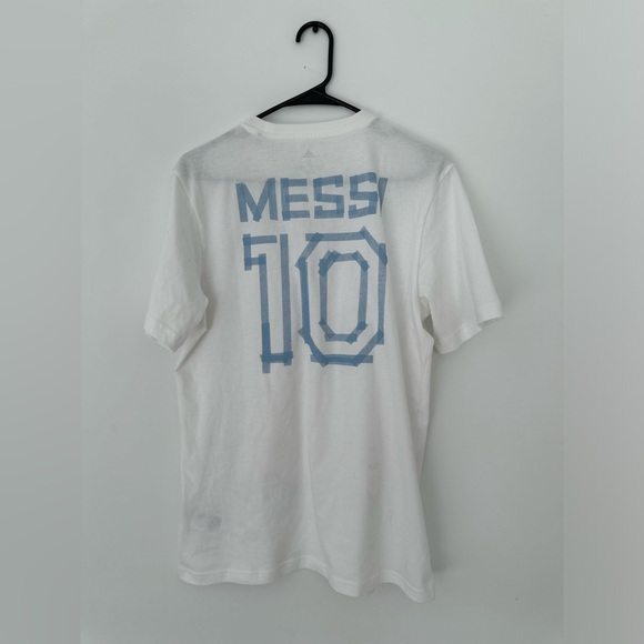 New with tags Adidas Messi Football Graphic Men's Tee - Picture 3 of 6